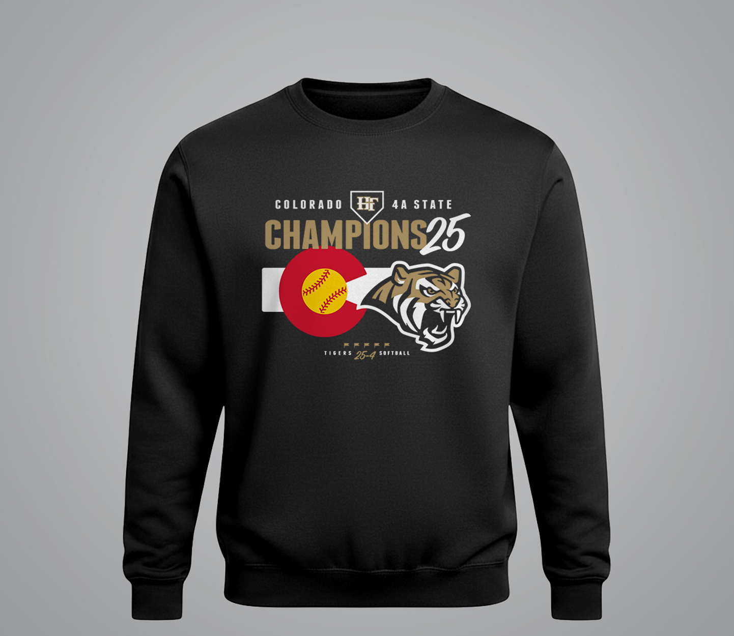 HF 2025 Fleece Crewneck Sweatshirt Black