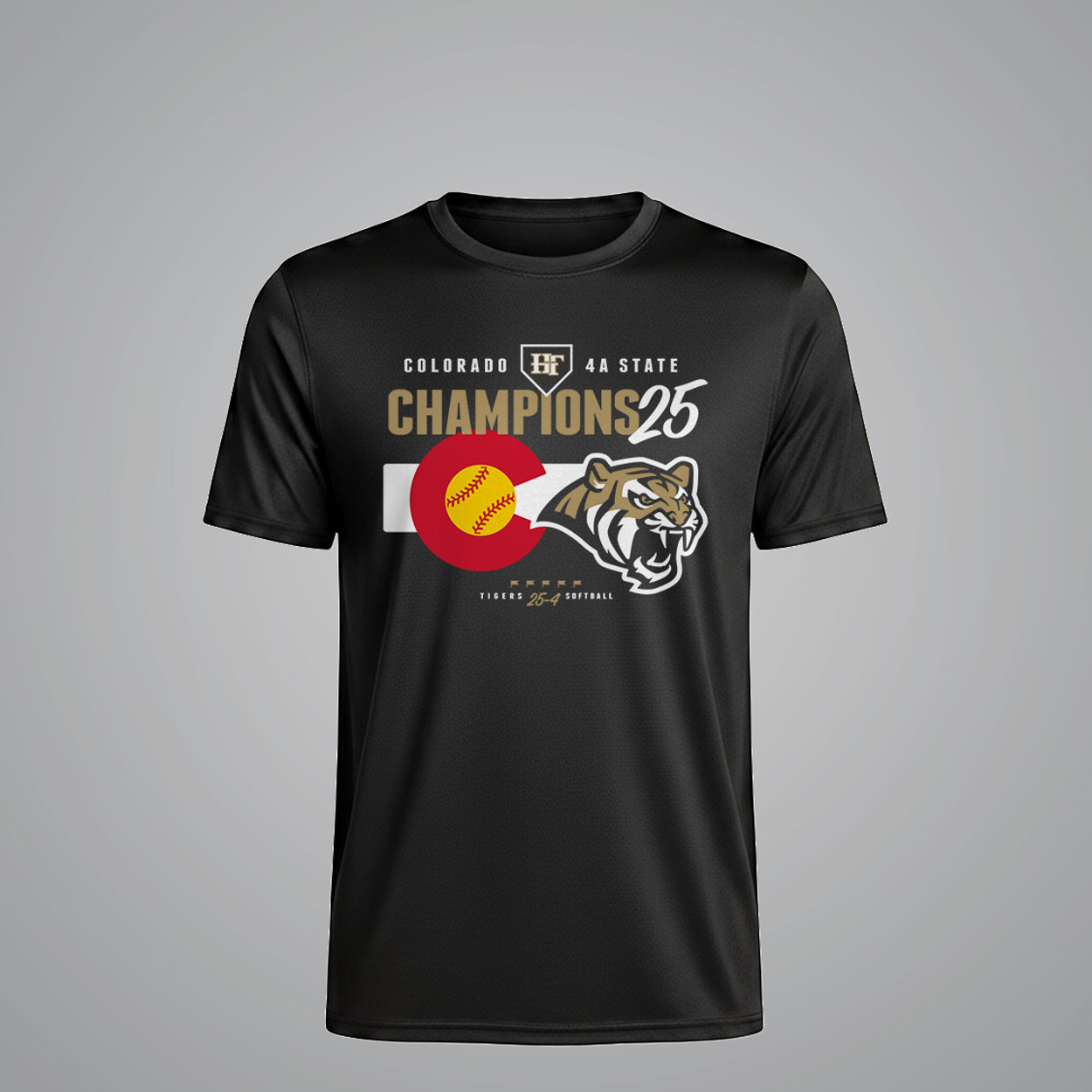 HF 2025 Sport-Tek Echo Performance T-Shirt Black