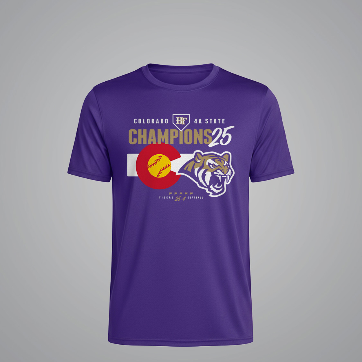 HF 2025 Sport-Tek Echo Performance T-Shirt Purple